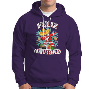 Feliz Navidad Dabbing Christmas Spanish Sombrero Hoodie TS09 Purple Printyourwear