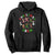 Christmas Crew Black African American Santa Reindeer Snowman Dabbing Hoodie TS09 Black Printyourwear