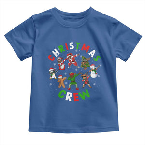 Black Christmas Crew Toddler T Shirt Dabbing Black African American Santa Reindeer Snowman TS09 Royal Blue Print Your Wear