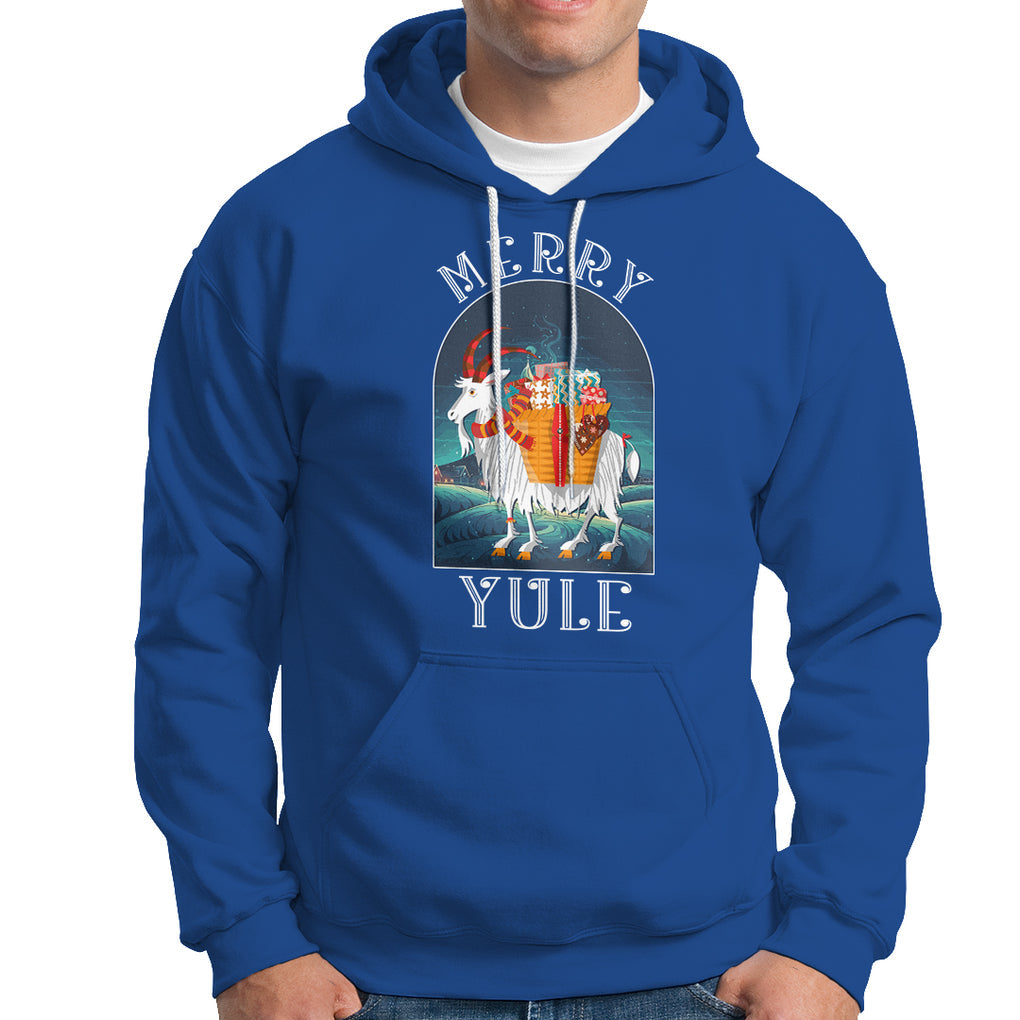 Yule Goat Jul Nordic Yuletide Merry Christmas Hoodie TS09 Royal Blue Printyourwear