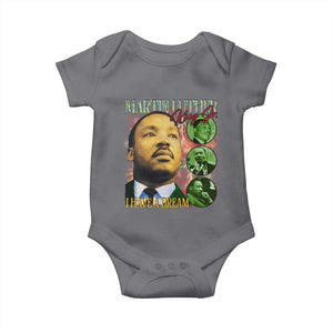 Martin Luther King Jr Baby Onesie I Have A Dream MLK Day Black History TS09 Charcoal Print Your Wear