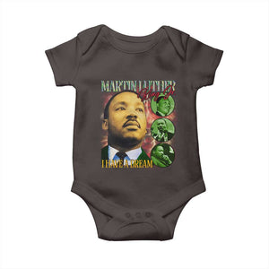 Martin Luther King Jr Baby Onesie I Have A Dream MLK Day Black History TS09 Dark Chocolate Print Your Wear