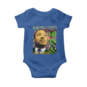 Martin Luther King Jr Baby Onesie I Have A Dream MLK Day Black History TS09 Royal Blue Print Your Wear