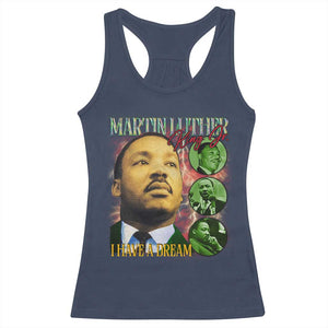 Martin Luther King Jr Racerback Tank Top I Have A Dream MLK Day Black History TS09 Navy Print Your Wear