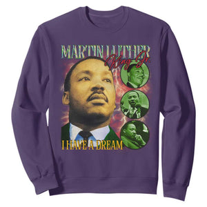 Martin Luther King Jr Sweatshirt I Have A Dream MLK Day Black History TS09 Purple Print Your Wear