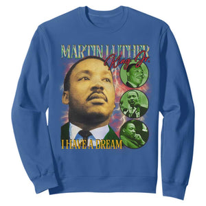 Martin Luther King Jr Sweatshirt I Have A Dream MLK Day Black History TS09 Royal Blue Print Your Wear