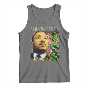 Martin Luther King Jr Tank Top I Have A Dream MLK Day Black History TS09 Black Heather Print Your Wear