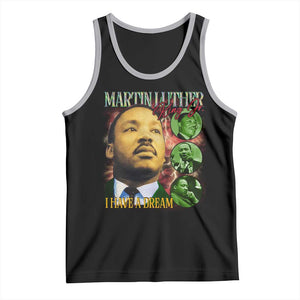 Martin Luther King Jr Tank Top I Have A Dream MLK Day Black History TS09 Black Athletic Heather Print Your Wear