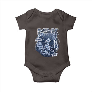 Martin Luther King Jr Baby Onesie I Have A Dream Like King MLK Day Black History TS09 Dark Chocolate Print Your Wear