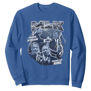 Martin Luther King Jr Sweatshirt I Have A Dream Like King MLK Day Black History TS09 Royal Blue Print Your Wear