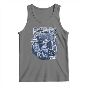 Martin Luther King Jr Tank Top I Have A Dream Like King MLK Day Black History TS09 Black Heather Print Your Wear
