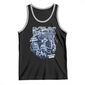 Martin Luther King Jr Tank Top I Have A Dream Like King MLK Day Black History TS09 Black Athletic Heather Print Your Wear