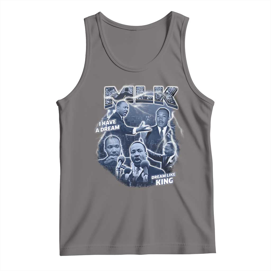 Martin Luther King Jr Tank Top I Have A Dream Like King MLK Day Black History TS09 Deep Heather Print Your Wear