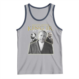 Martin Luther King Jr Tank Top Be The Man MLK Day Black History TS09 Athletic Heather Navy Print Your Wear