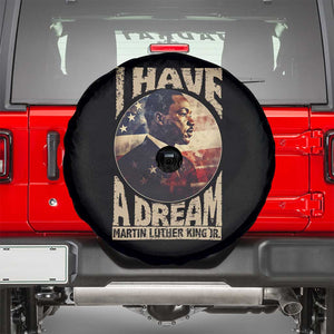 Martin Luther King Jr Spare Tire Cover I Have A Dream American Flag MLK Day Black History TS09 Black Print Your Wear