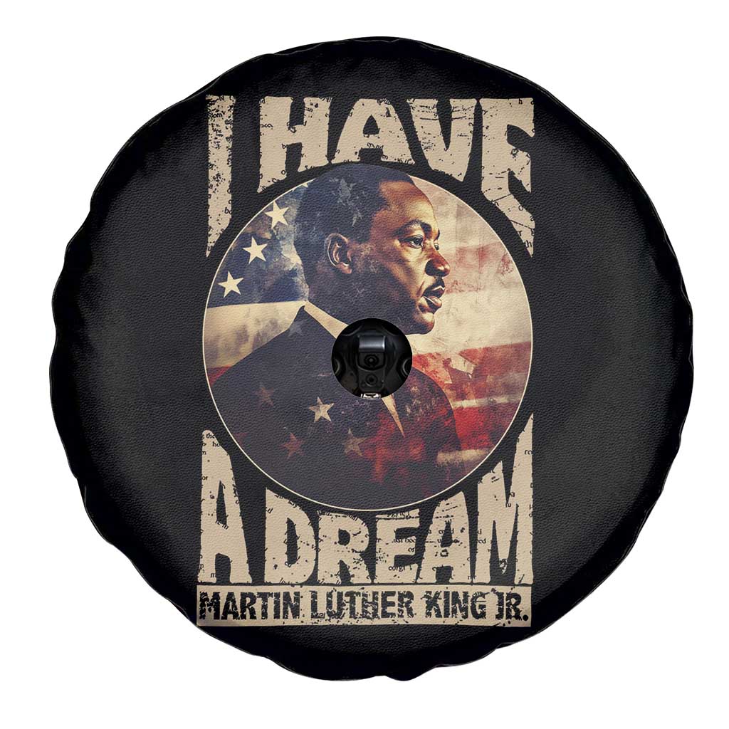 Martin Luther King Jr Spare Tire Cover I Have A Dream American Flag MLK Day Black History TS09 Print Your Wear