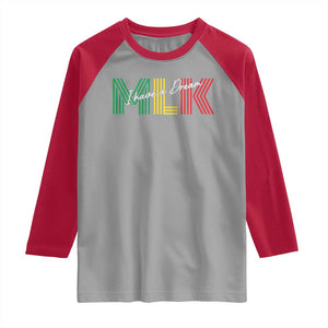 Martin Luther King Jr Day Raglan Shirt I Have A Dream Black History TS09 Sport Gray Red Print Your Wear