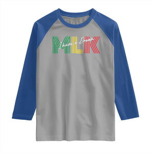 Martin Luther King Jr Day Raglan Shirt I Have A Dream Black History TS09 Sport Gray Royal Print Your Wear