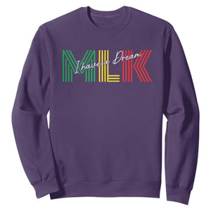 Martin Luther King Jr Day Sweatshirt I Have A Dream Black History TS09 Purple Print Your Wear