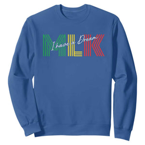 Martin Luther King Jr Day Sweatshirt I Have A Dream Black History TS09 Royal Blue Print Your Wear