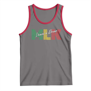 Martin Luther King Jr Day Tank Top I Have A Dream Black History TS09 Deep Heather Red Print Your Wear