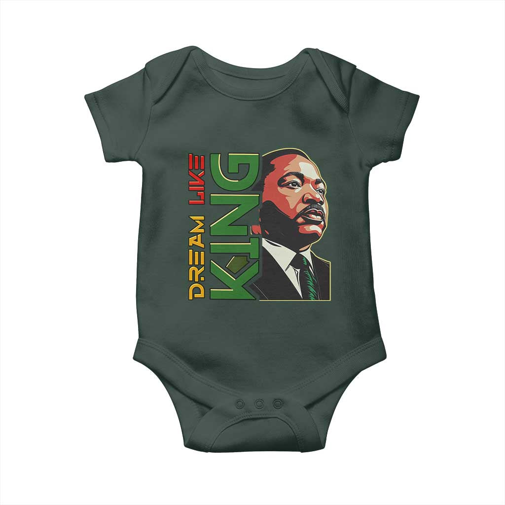 Martin Luther King Jr Baby Onesie Dream Like King MLK Day Black History TS09 Print Your Wear