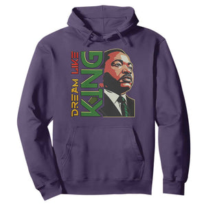 Martin Luther King Jr Hoodie Dream Like King MLK Day Black History TS09 Purple Print Your Wear