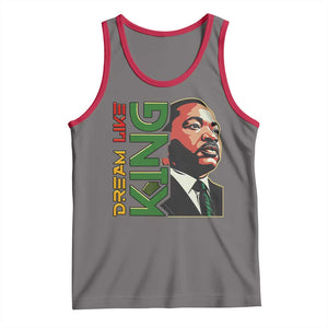 Martin Luther King Jr Tank Top Dream Like King MLK Day Black History TS09 Deep Heather Red Print Your Wear