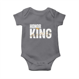 Martin Luther King Jr Day Baby Onesie Honoring The King MLK TS09 Charcoal Print Your Wear