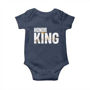 Martin Luther King Jr Day Baby Onesie Honoring The King MLK TS09 Navy Print Your Wear