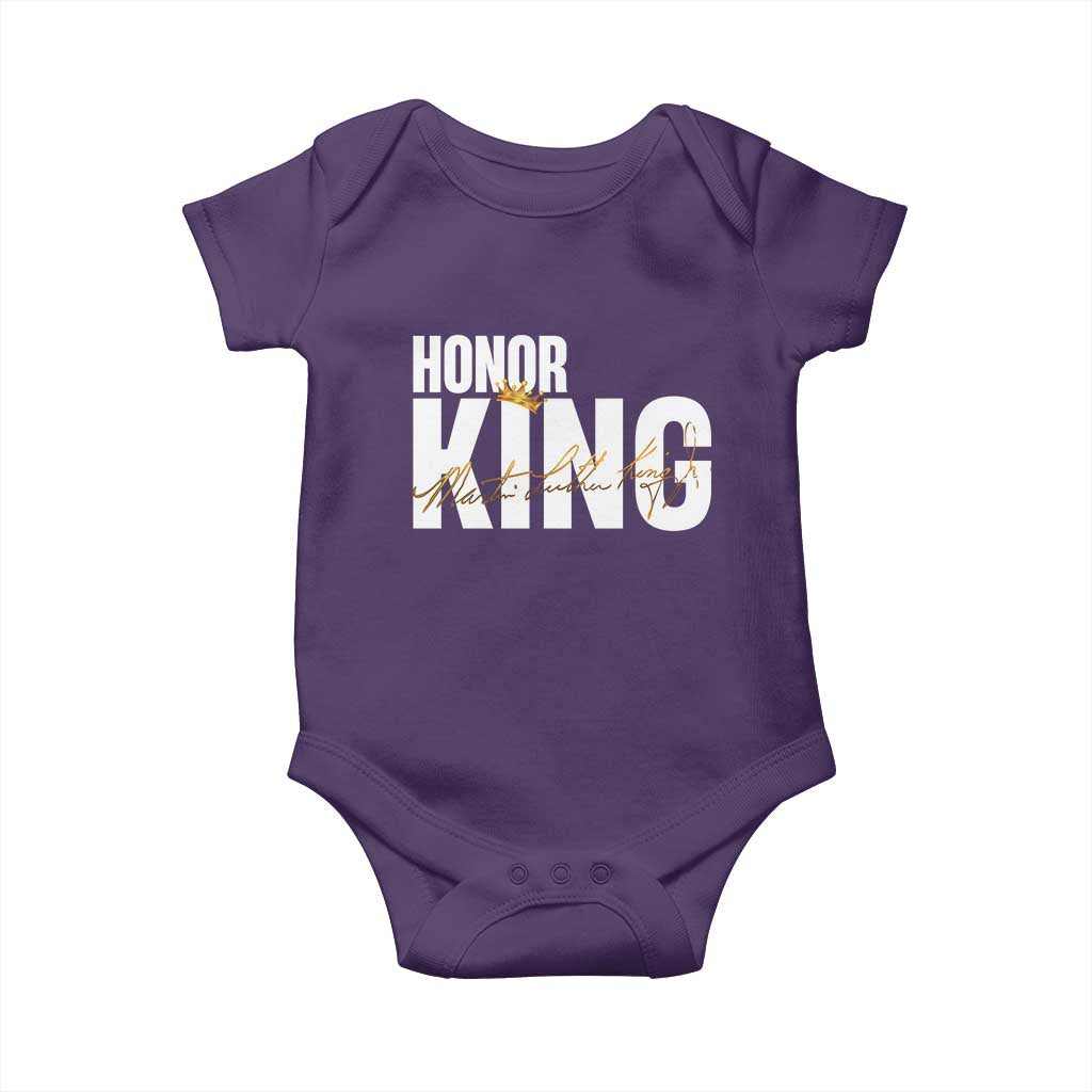 Martin Luther King Jr Day Baby Onesie Honoring The King MLK TS09 Purple Print Your Wear