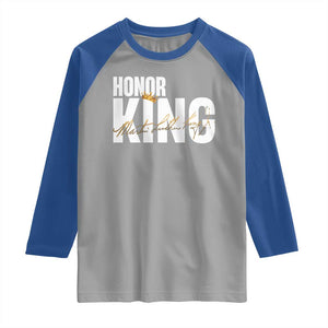 Martin Luther King Jr Day Raglan Shirt Honoring The King MLK TS09 Sport Gray Royal Print Your Wear