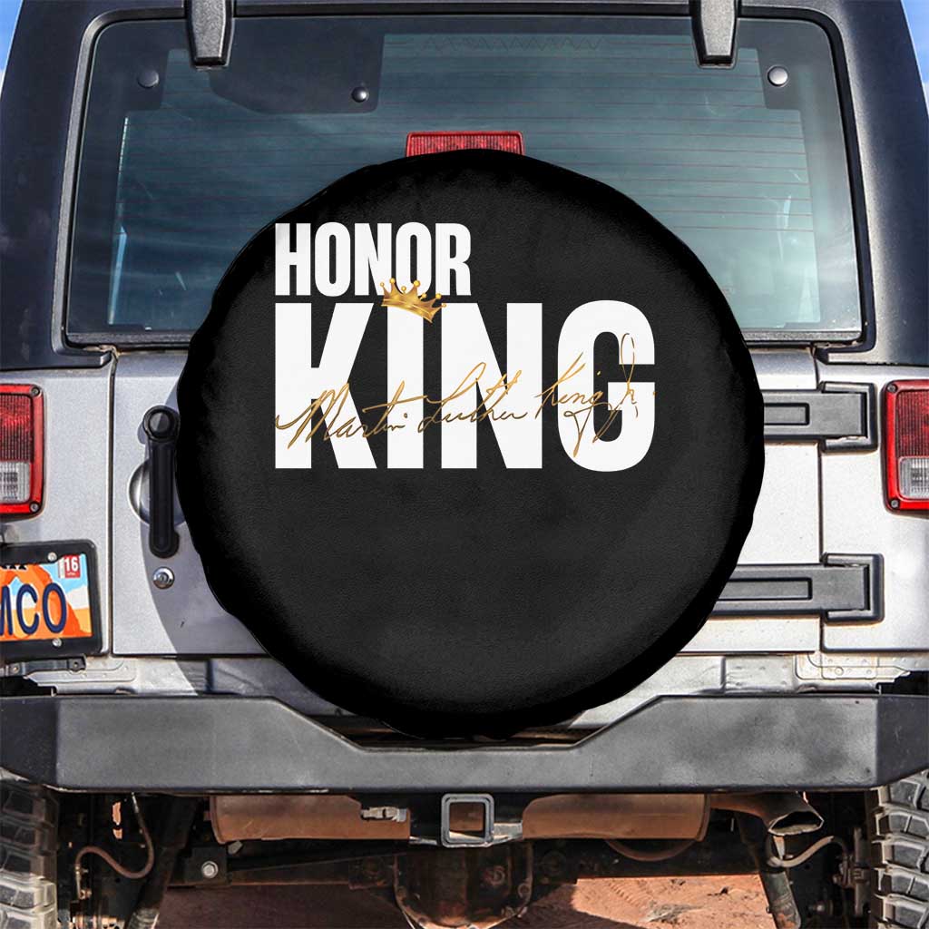 Martin Luther King Jr Day Spare Tire Cover Honoring The King MLK TS09 No hole Black Print Your Wear