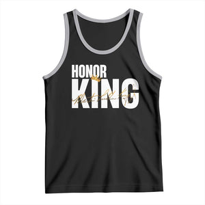 Martin Luther King Jr Day Tank Top Honoring The King MLK TS09 Black Athletic Heather Print Your Wear
