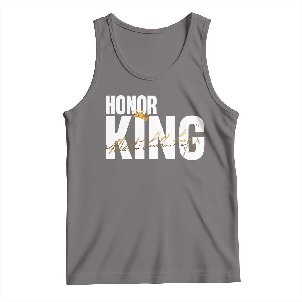 Martin Luther King Jr Day Tank Top Honoring The King MLK TS09 Deep Heather Print Your Wear