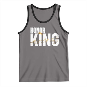 Martin Luther King Jr Day Tank Top Honoring The King MLK TS09 Deep Heather Black Print Your Wear