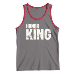 Martin Luther King Jr Day Tank Top Honoring The King MLK TS09 Deep Heather Red Print Your Wear