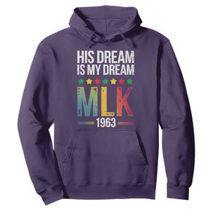 Martin Luther King Jr Hoodie His Dream Is My Dream 1963 Black History TS09 Purple Print Your Wear