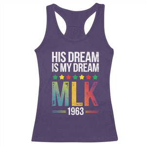 Martin Luther King Jr Racerback Tank Top His Dream Is My Dream 1963 Black History TS09 Purple Print Your Wear