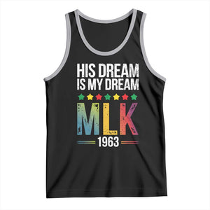 Martin Luther King Jr Tank Top His Dream Is My Dream 1963 Black History TS09 Black Athletic Heather Print Your Wear