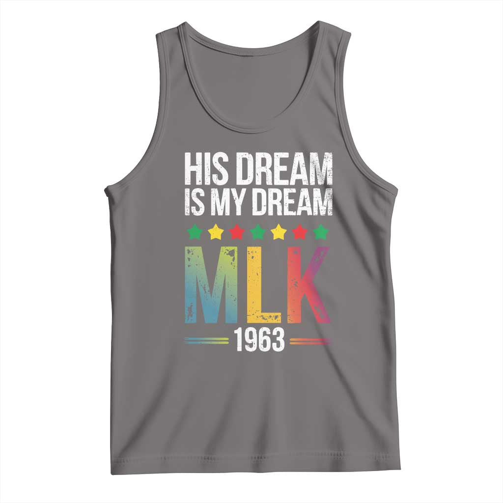 Martin Luther King Jr Tank Top His Dream Is My Dream 1963 Black History TS09 Deep Heather Print Your Wear
