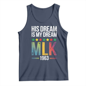Martin Luther King Jr Tank Top His Dream Is My Dream 1963 Black History TS09 Navy Print Your Wear