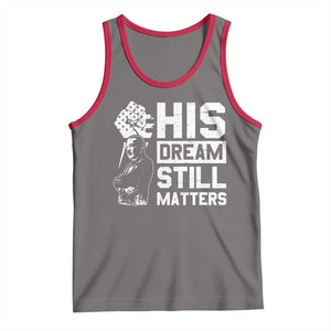 Martin Luther King Jr Tank Top His Dream Still Matters TS09 Deep Heather Red Print Your Wear