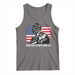 Martin Luther King Jr Tank Top The Time Is Always Right To Do What Is Right TS09 Deep Heather Print Your Wear
