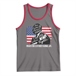 Martin Luther King Jr Tank Top The Time Is Always Right To Do What Is Right TS09 Deep Heather Red Print Your Wear