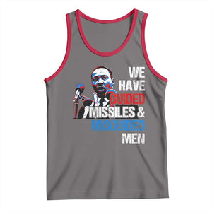 Martin Luther King Jr Tank Top We Have Guided Missiles And Misguided Men TS09 Deep Heather Red Print Your Wear