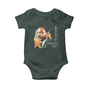 Martin Luther King Jr Baby Onesie We Must Live Together As Brothers Or Perish Together As Fools TS09 Print Your Wear