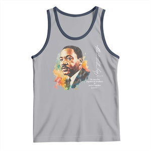 Martin Luther King Jr Tank Top We Must Live Together As Brothers Or Perish Together As Fools TS09 Athletic Heather Navy Print Your Wear