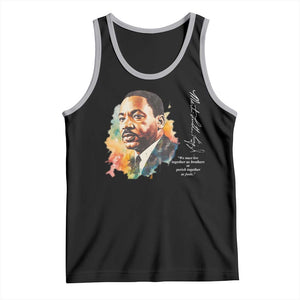 Martin Luther King Jr Tank Top We Must Live Together As Brothers Or Perish Together As Fools TS09 Black Athletic Heather Print Your Wear