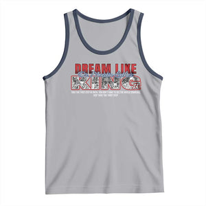 Martin Luther King Jr Tank Top Just Take The First Step MLK Day TS09 Athletic Heather Navy Print Your Wear